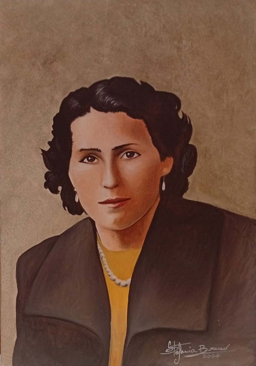 Ritratto di Stefania Bruno, tecniche miste