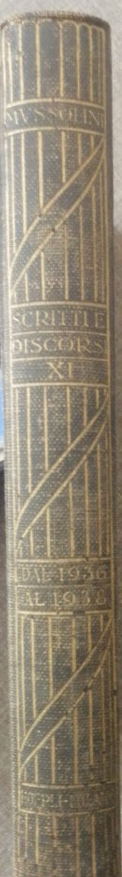 MUSSOLINI'S SPEECHES AND WRITINGS