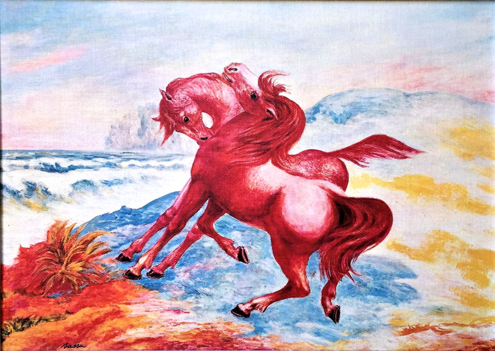 Aligi Sassu - Come cavalli in amore