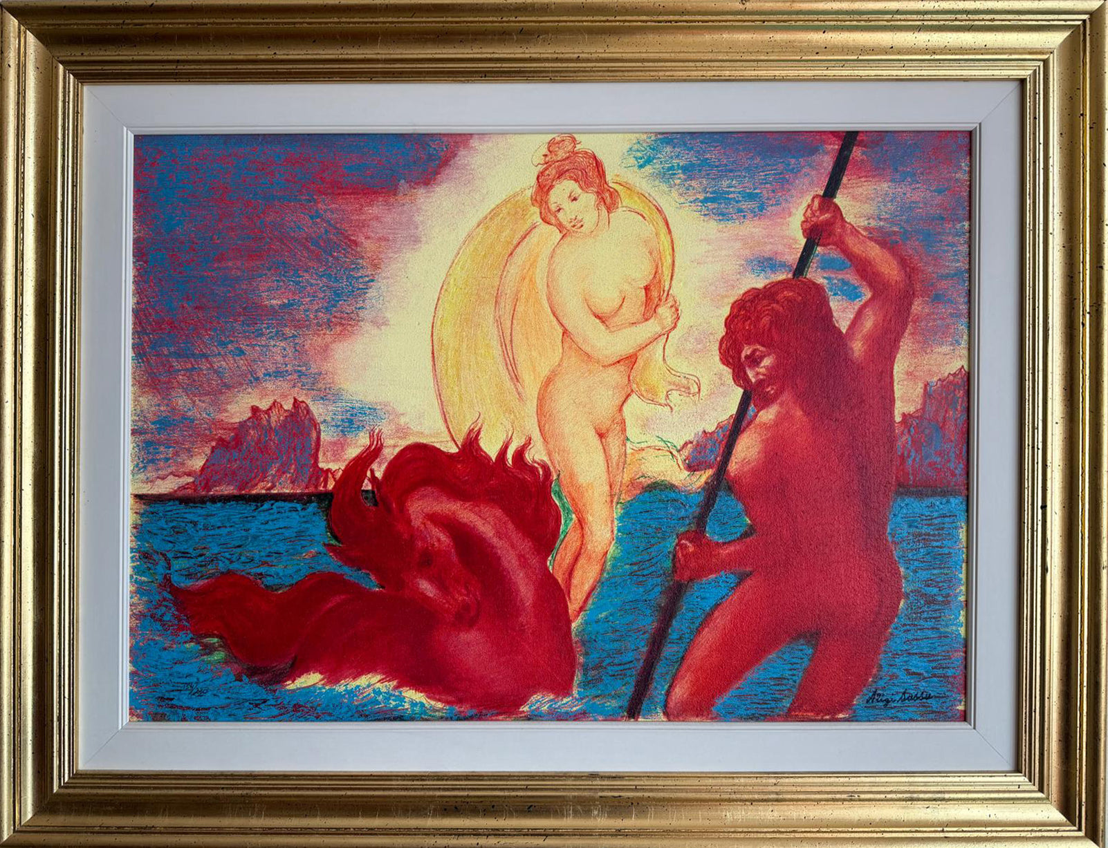 Aligi Sassu - Atena e Poseidone