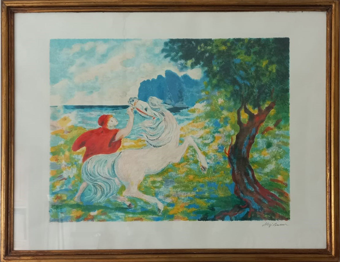 Aligi Sassu - Cavallo bianco