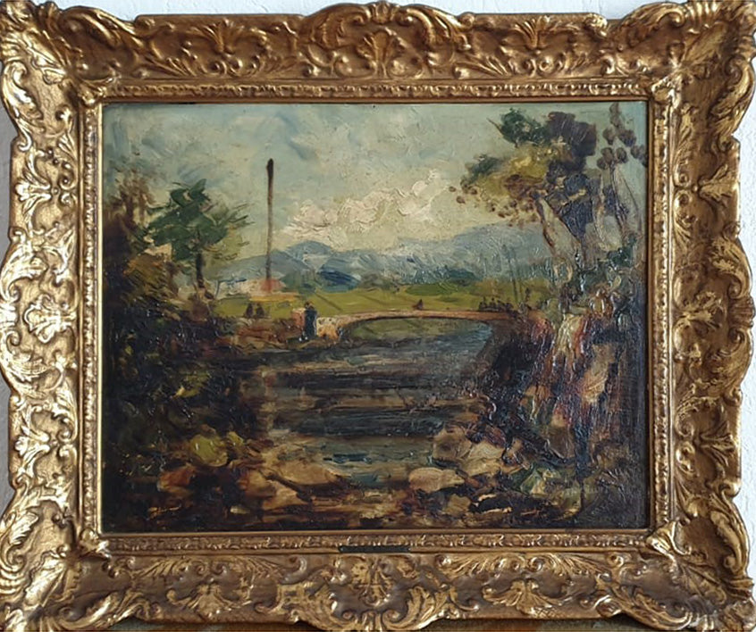 Autore Sconosciuto - Senza Titolo (Paesaggio)