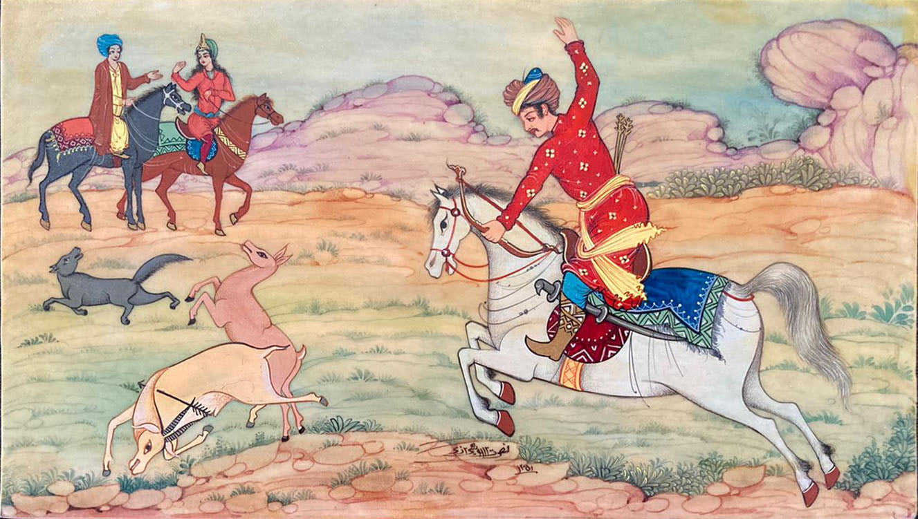 Artigianato indiano - Collezione di dipinti su avorio