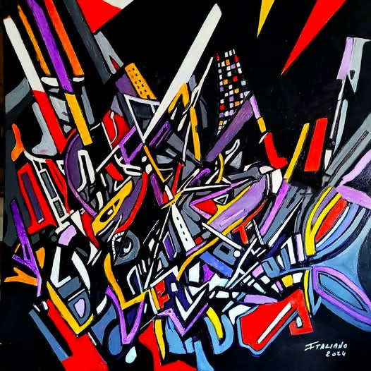 Metropolis – Olio su tela