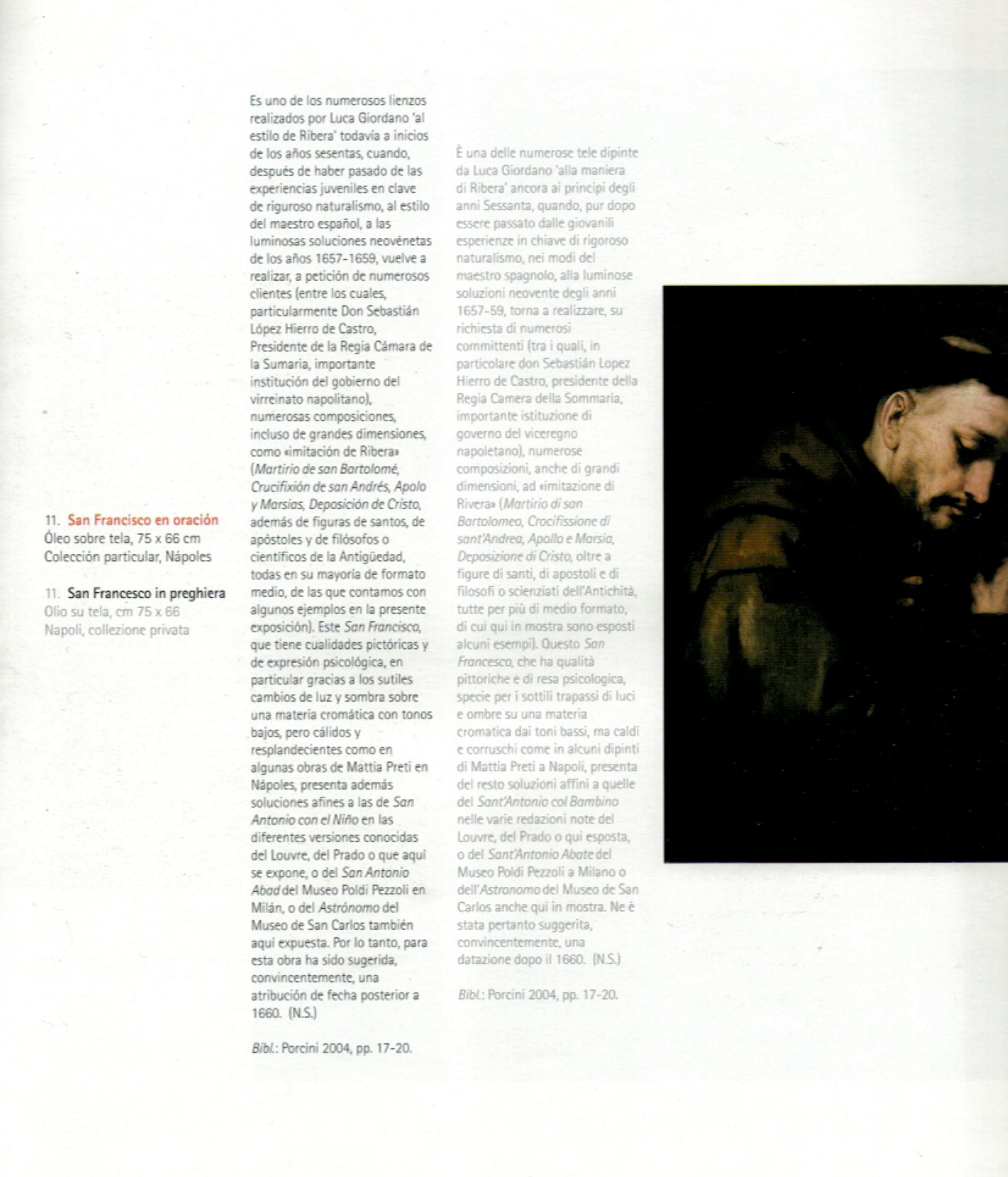 Luca Giordano - San Francisco en oración