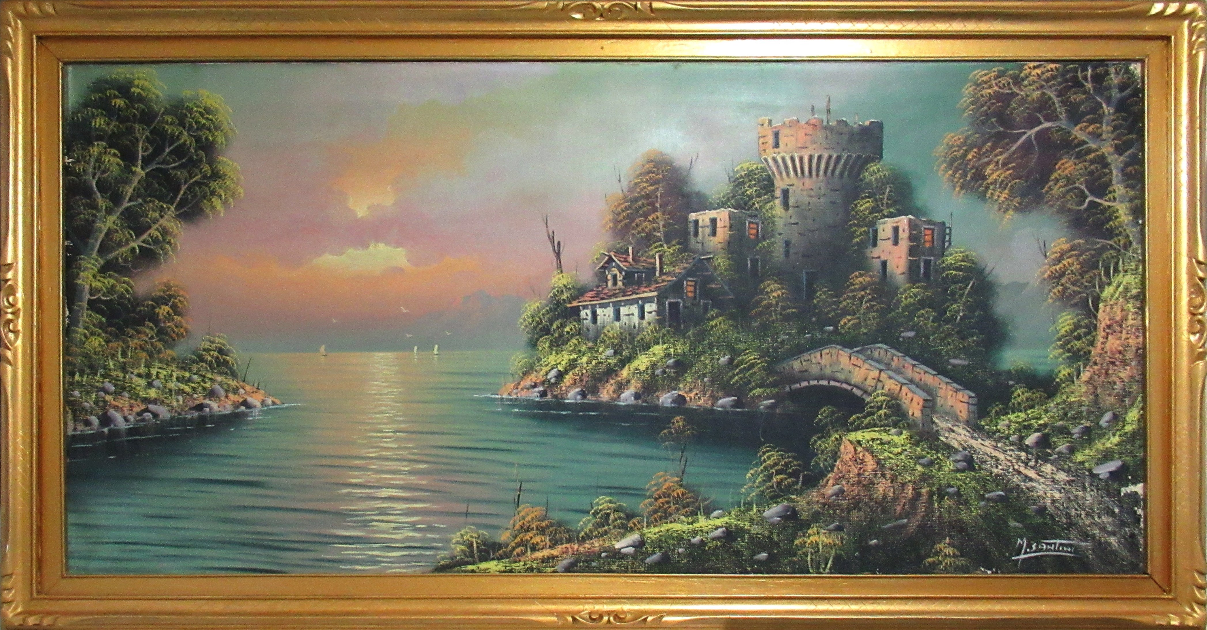 Mario santini - Tramonto sul lago