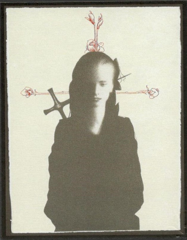 Omar Galliani - Nuovi Santi - Nuovi Fiori: Rosso 1