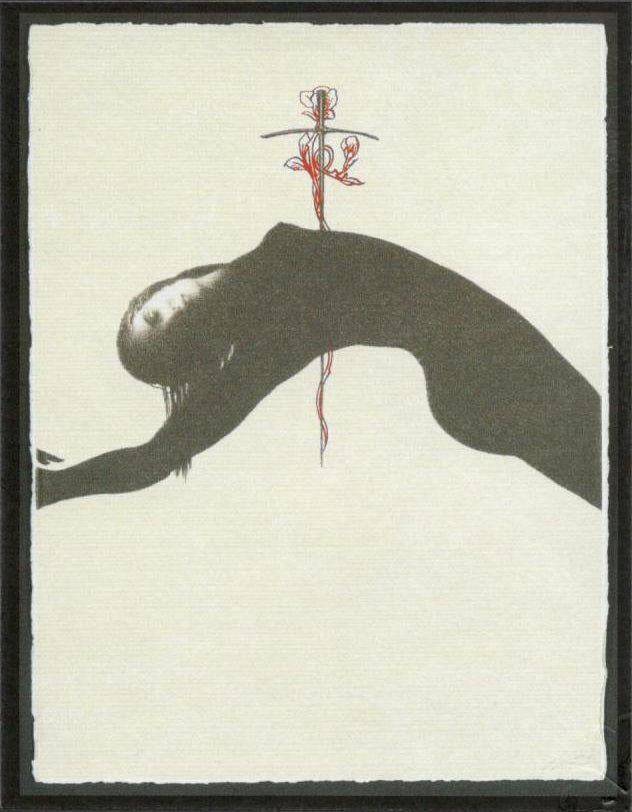 Omar Galliani - Nuovi Santi - Nuovi fiori: Opera 2 Rosso