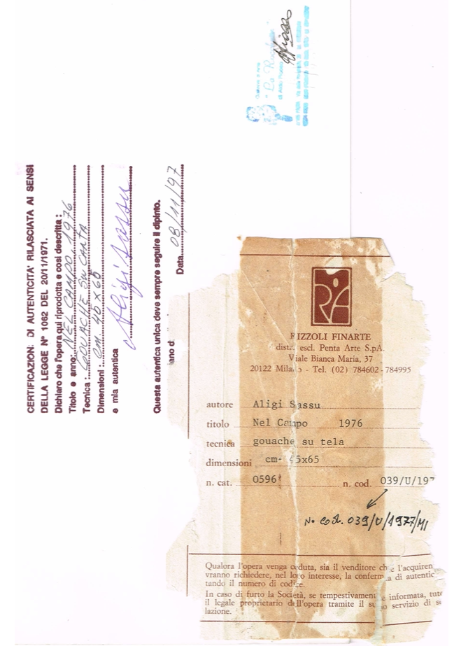 Aligi Sassu - Nel campo