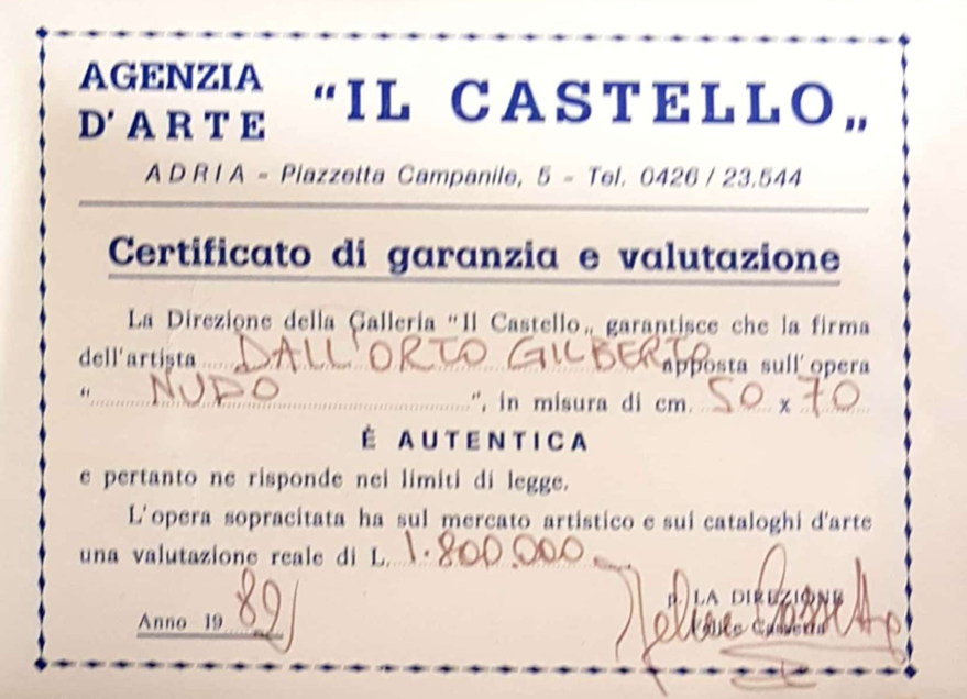 Gilberto Dall'Orto - Nudo