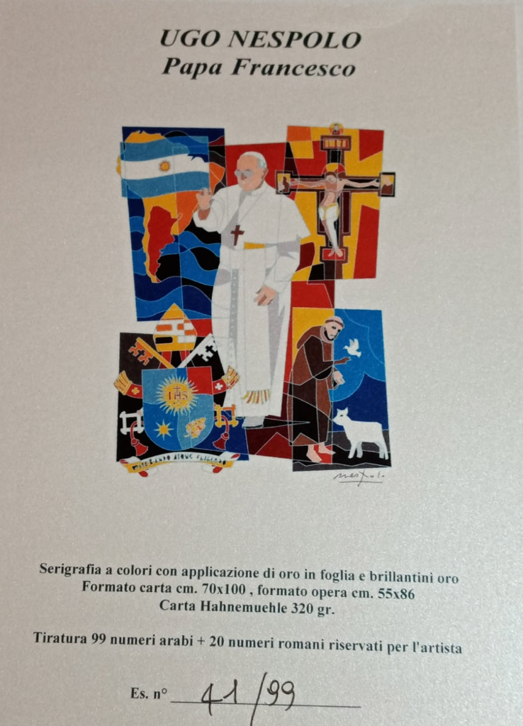Ugo Nespolo - Papa Francesco
