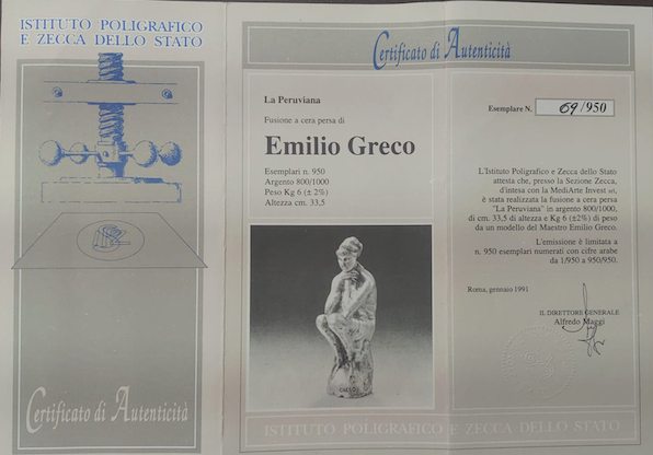 Emilio Greco - La peruviana