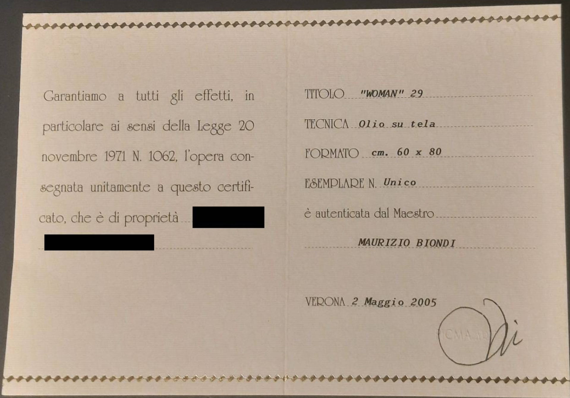 Maurizio Biondi - Mujer 29