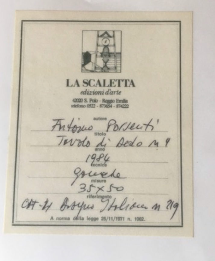 Antonio Possenti - Dedo's Table