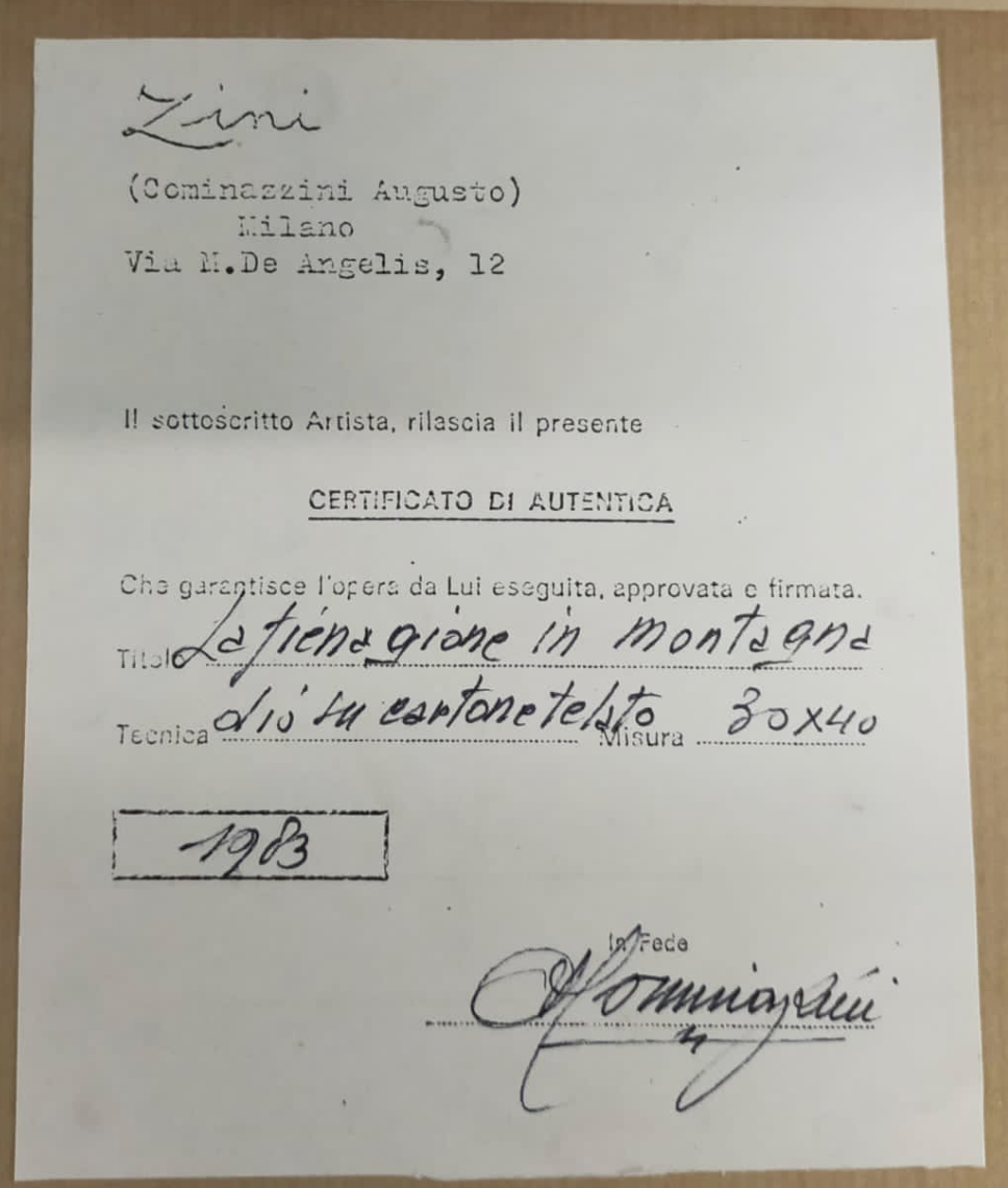 Augusto Cominazzini - La fienagione in montagna