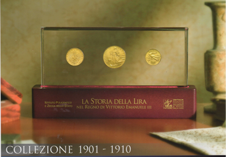 The History of the Lira in the Reign of Vittorio Emanuele III - Ipzs and GOLD Pound Elizabeth II