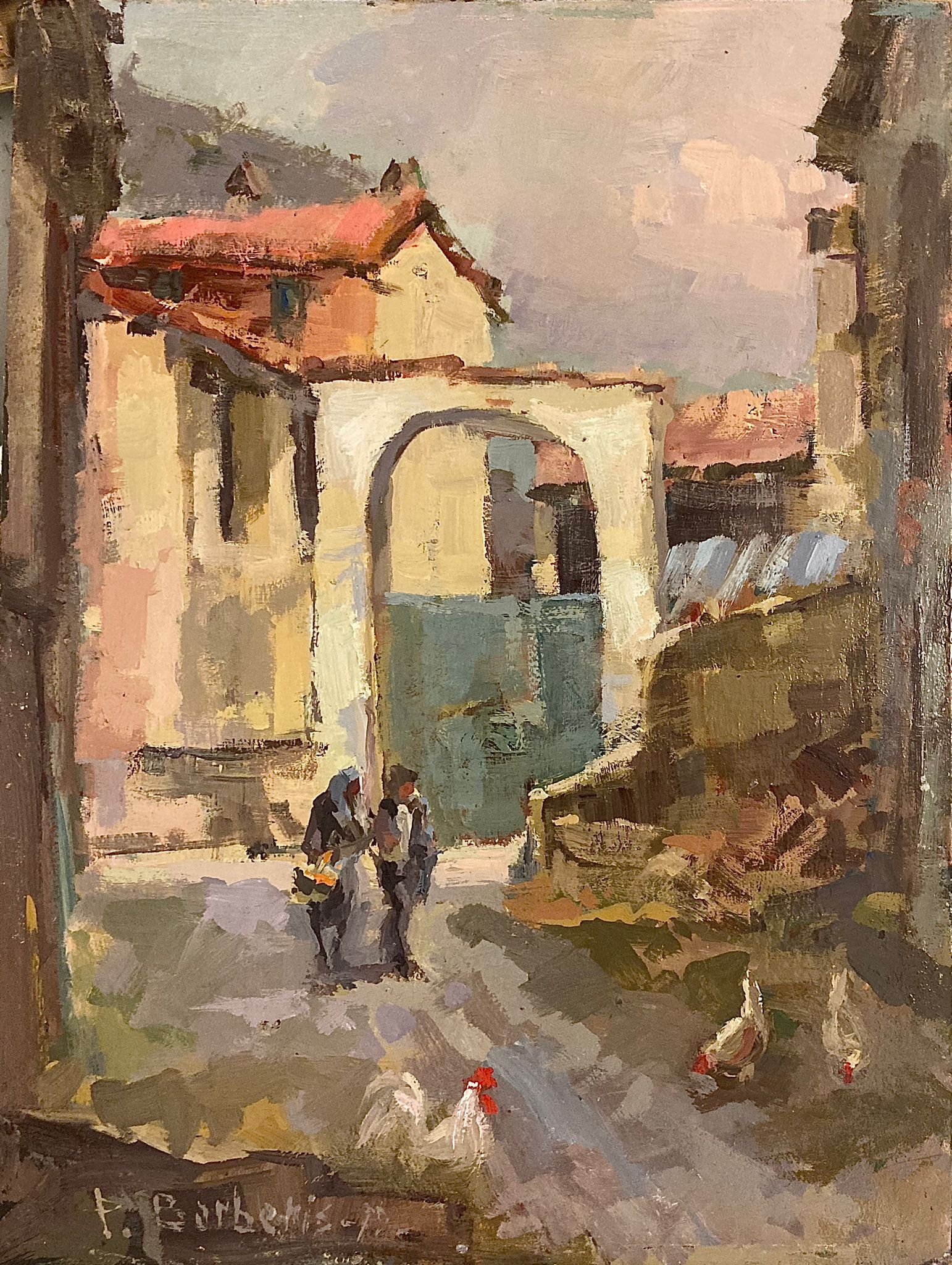 Pasquale Barberis - Scorcio di Ottiglio Monferrato