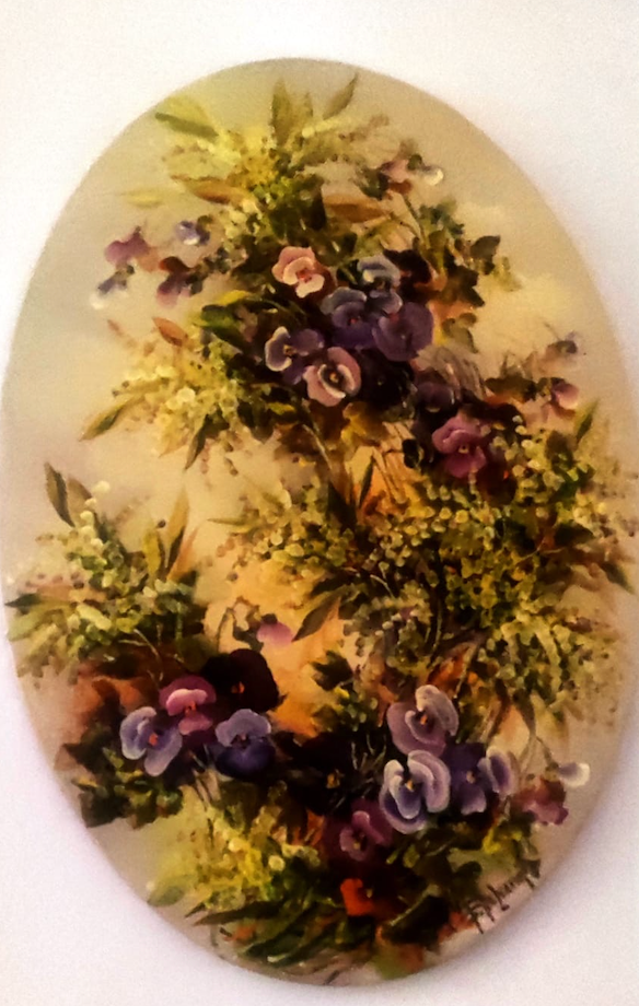 Fernanda Palvarini - Senza titolo (ovale Fiori 2)