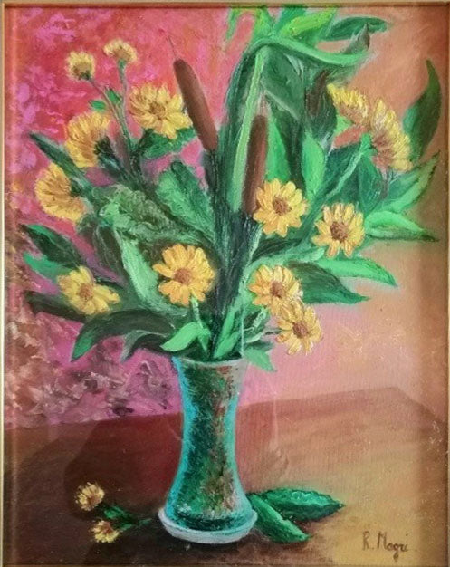 Romana Magri - Vaso di girasoli
