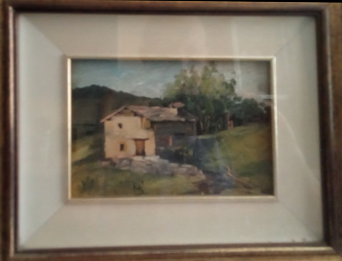 Piolín - Paisaje montañoso con casa en primer plano