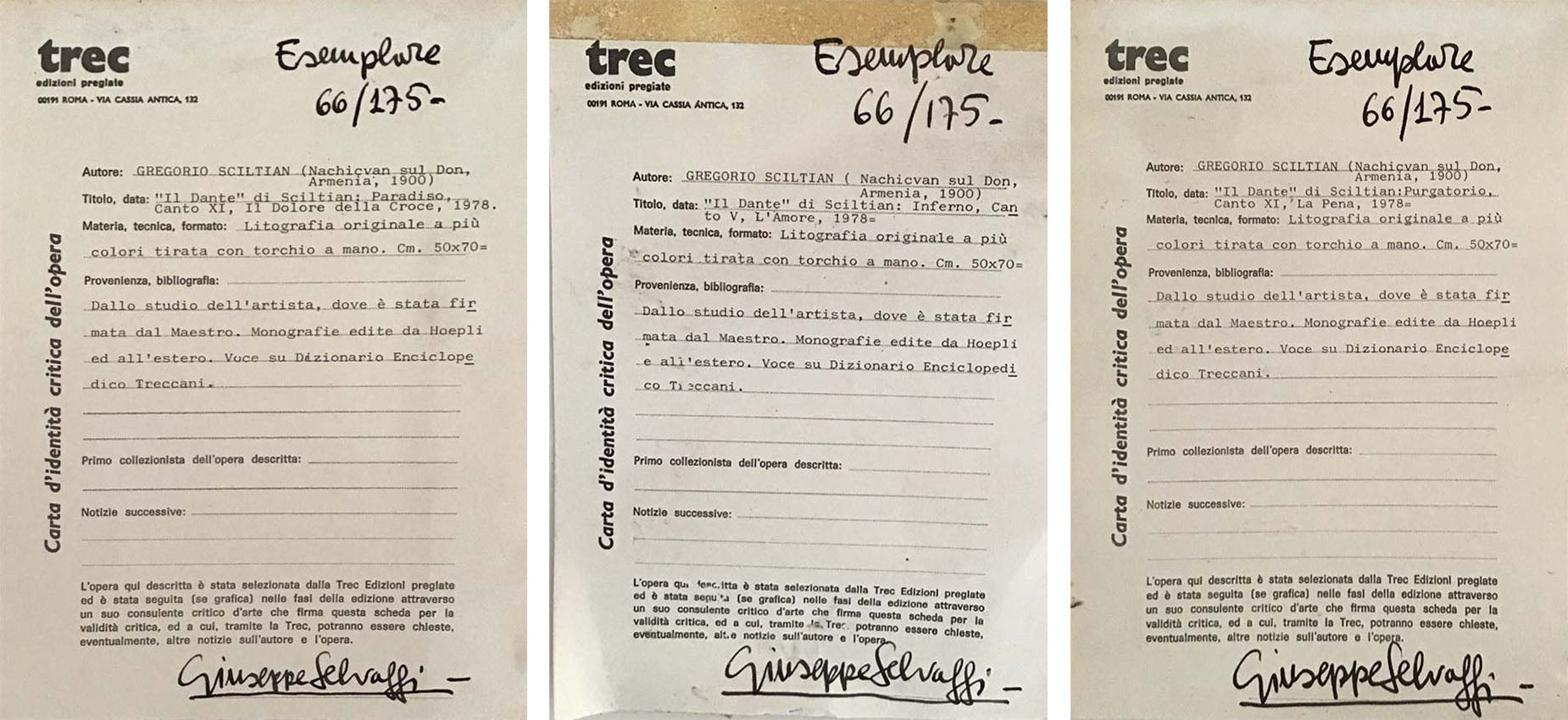 Gregorio Sciltian - Inferno, Purgatorio Paradiso