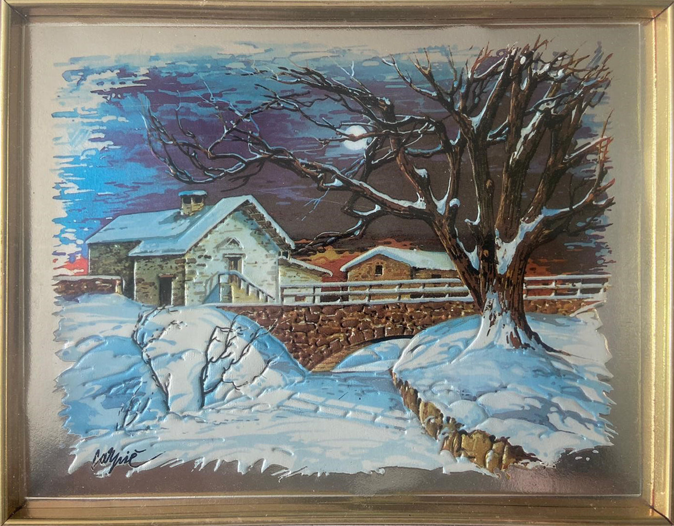 Carpiè - Senza titolo (Paesaggio innevato)