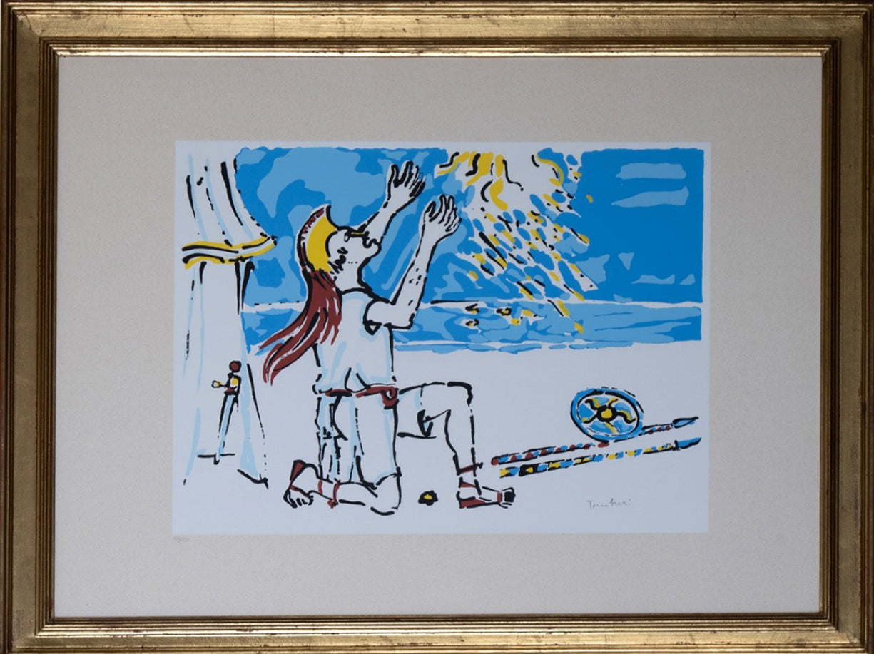 Orfeo Tamburi - Achille invoca Giove per la salvezza di Patroclo