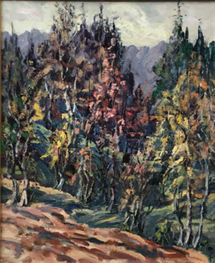 Bruno Toniolo - Paesaggio bosco autunnale