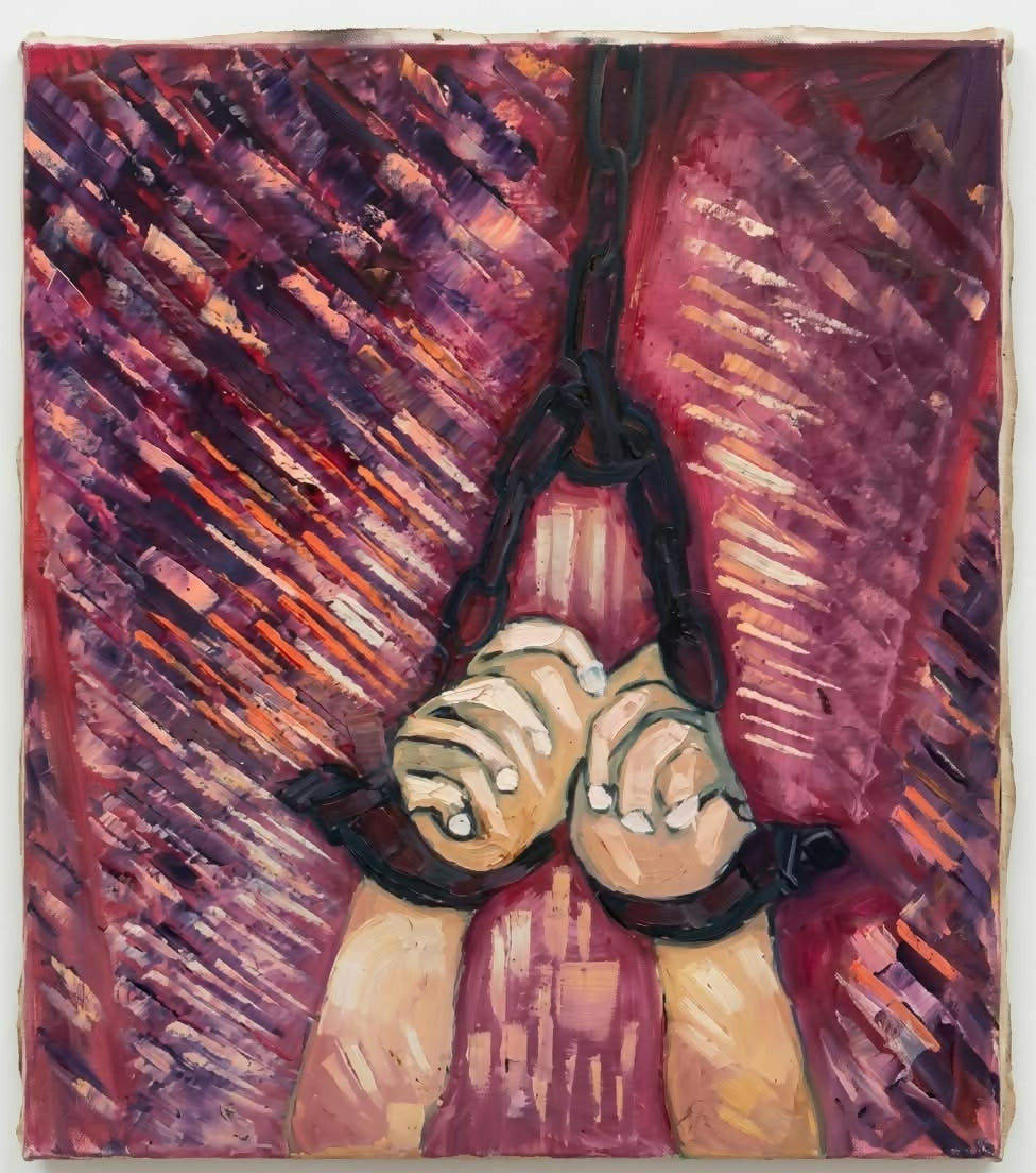 Donna in catene, opera figurativa di Anna Franca Rotini