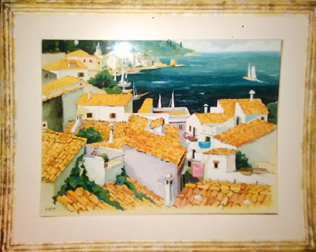 Giovanni Battista De Andreis - Tetti sul mare