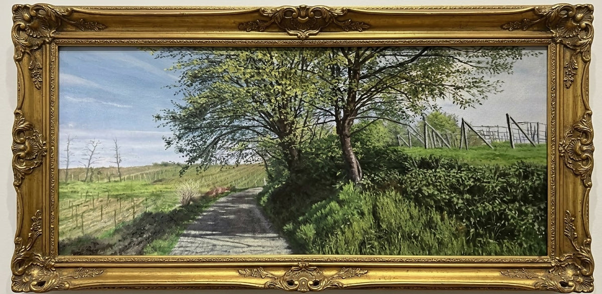 Una giornata d'estate di Marco Bruno Panicali, olio su tela