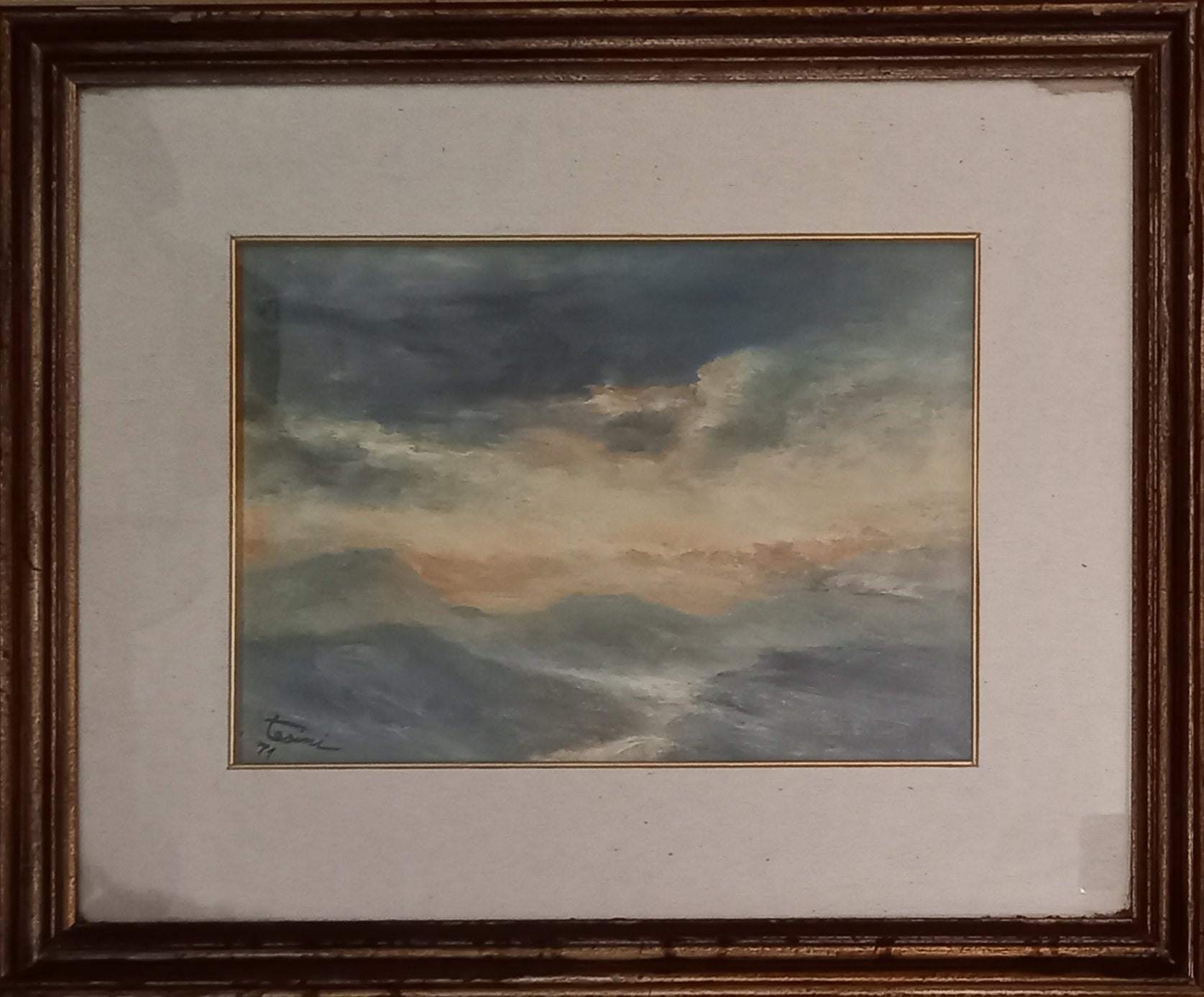 Alfredo Tesini - Tramonto a Paderno