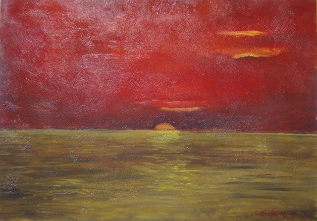Paolo Catelani - Atardecer en el mar