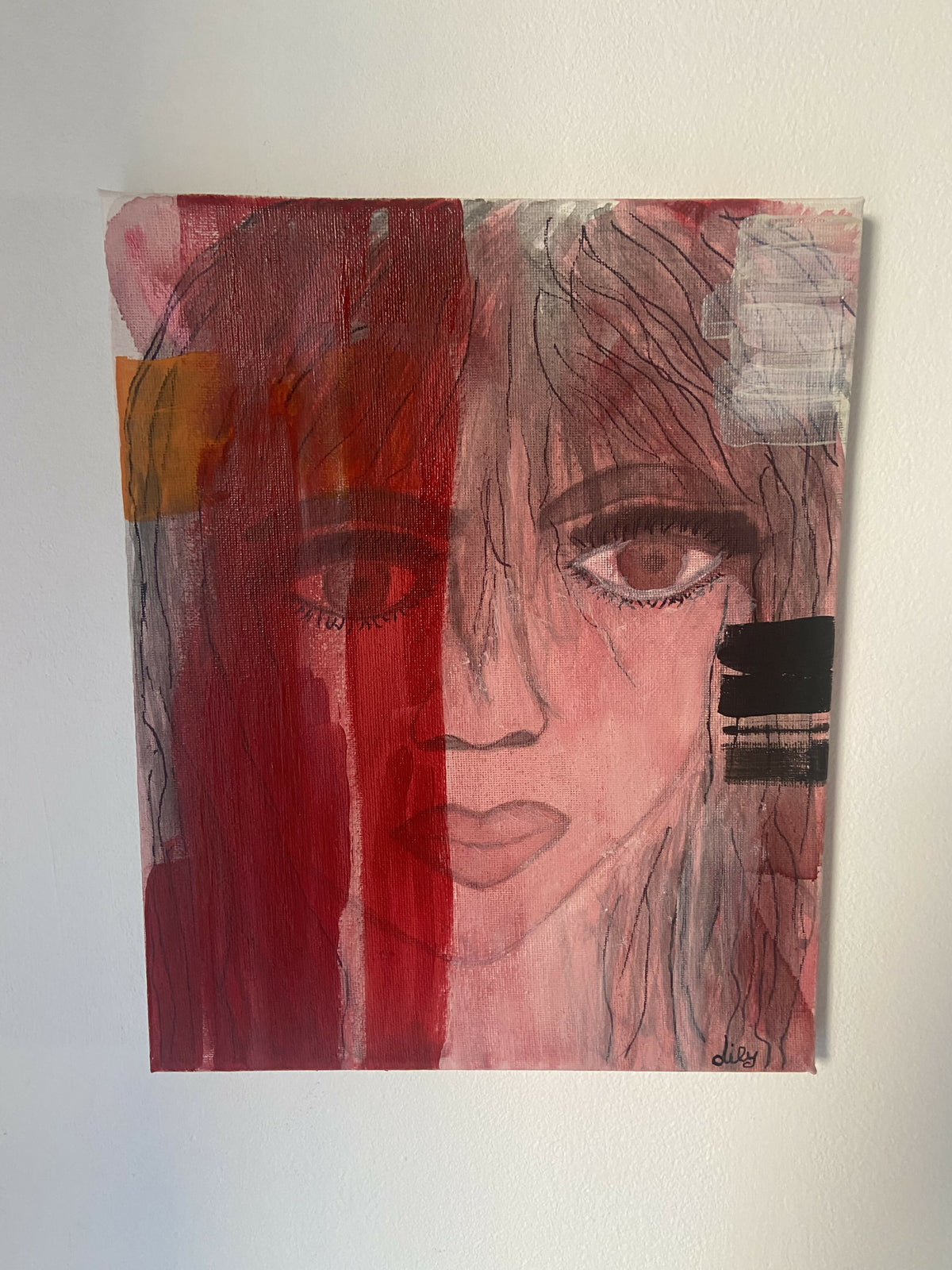 Doppia verità, metà di me di Lily, acrilico