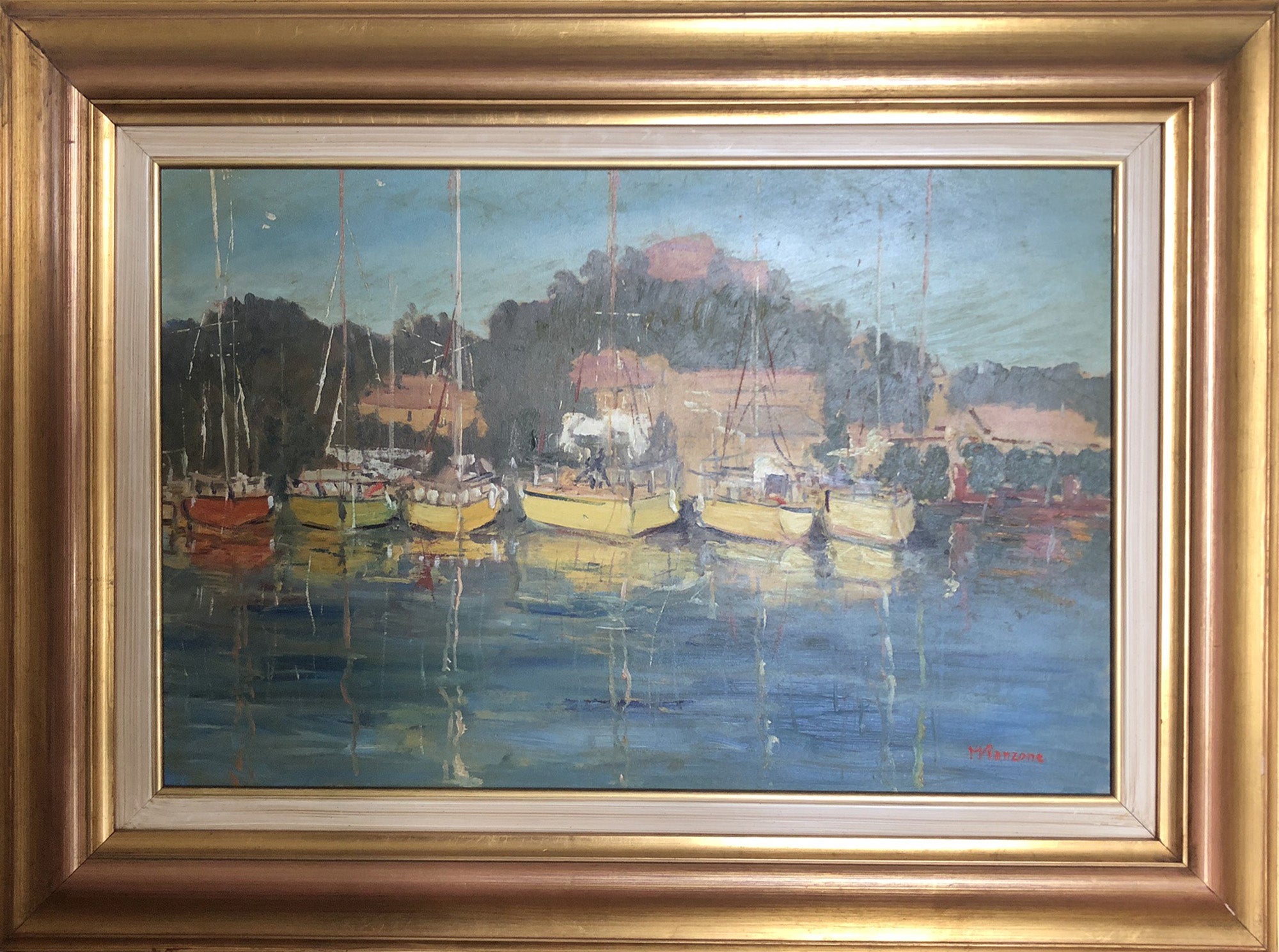 Mario Vianzone -Les porquerolles, Il porto