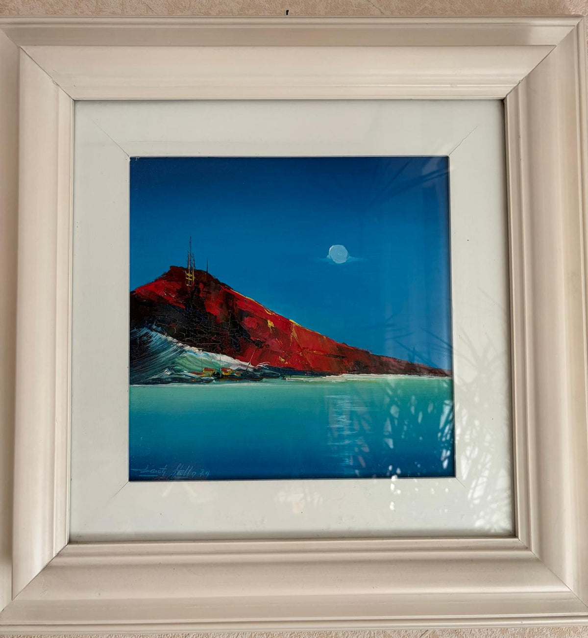 Senza titolo, di Dante Stella, Olio su tela, 23,5 x 23,5 cm