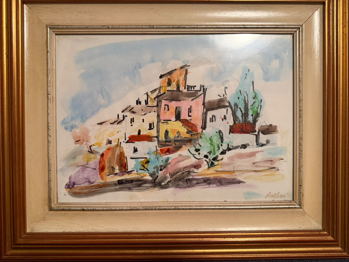 Paesaggio, di Attilio Alfieri, Tecniche miste, 35 x 25 cm