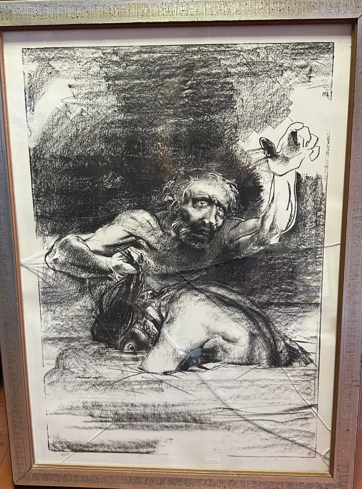Conte Ugolino, litografia di Pietro Annigoni