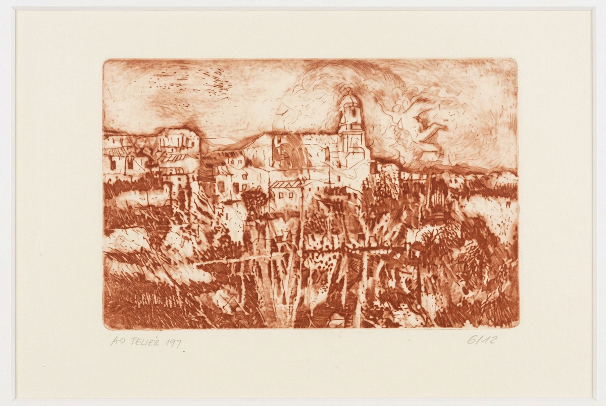 Natale 1989 di Bruno Biagi, serigrafia, 40 x 30 cm