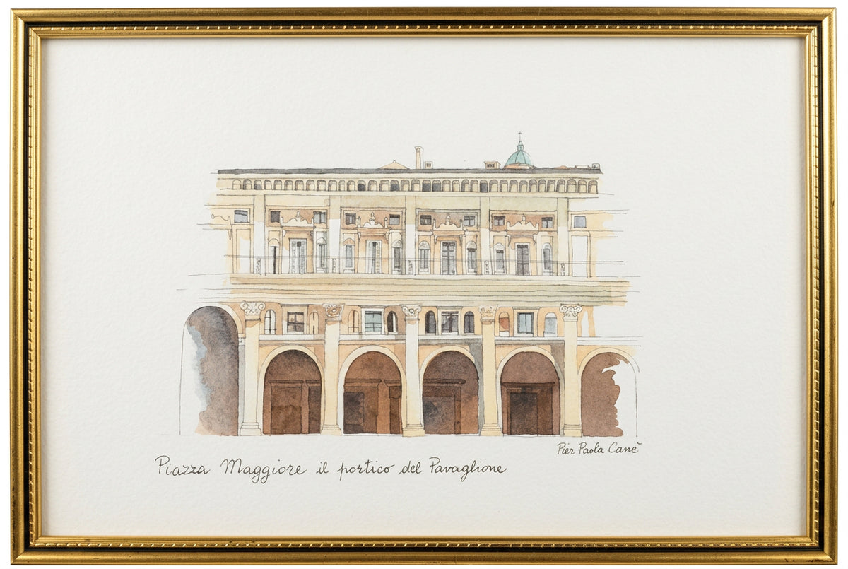 PIAZZA MAGGIORE IL PORTICO DEL PAVAGLIONE - PIER PAOLA CANE'