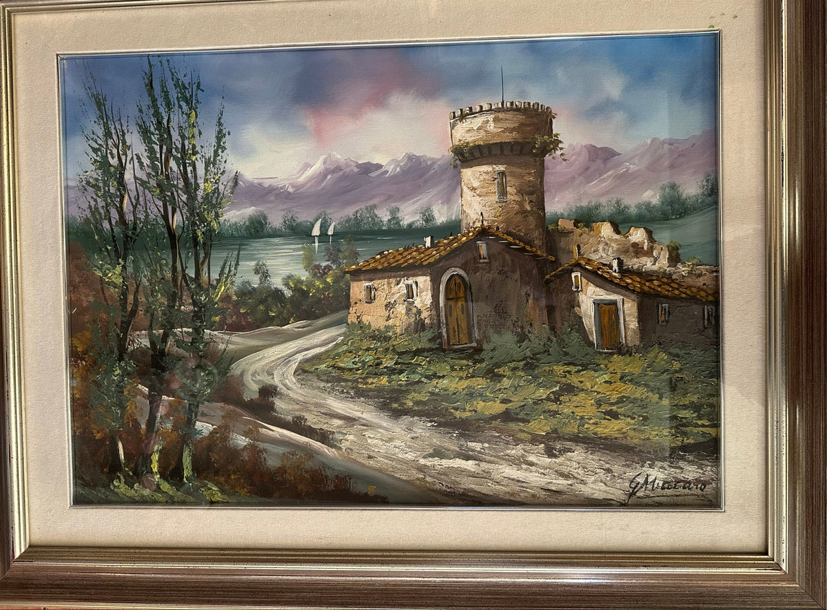 Paesaggio di Gisella Macaro, olio su tela, 70 x 50 cm