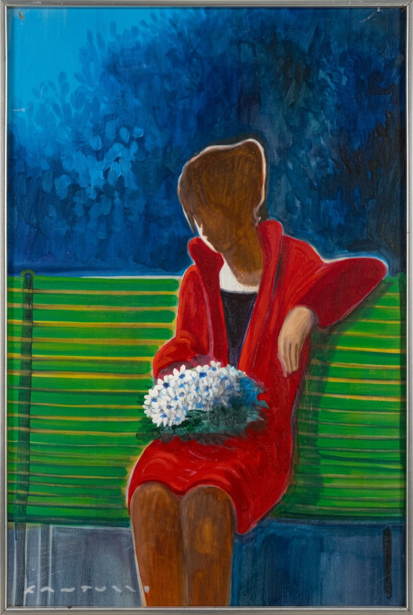 FIGURA, olio di Eliano Fantuzzi, 50 x 70 cm