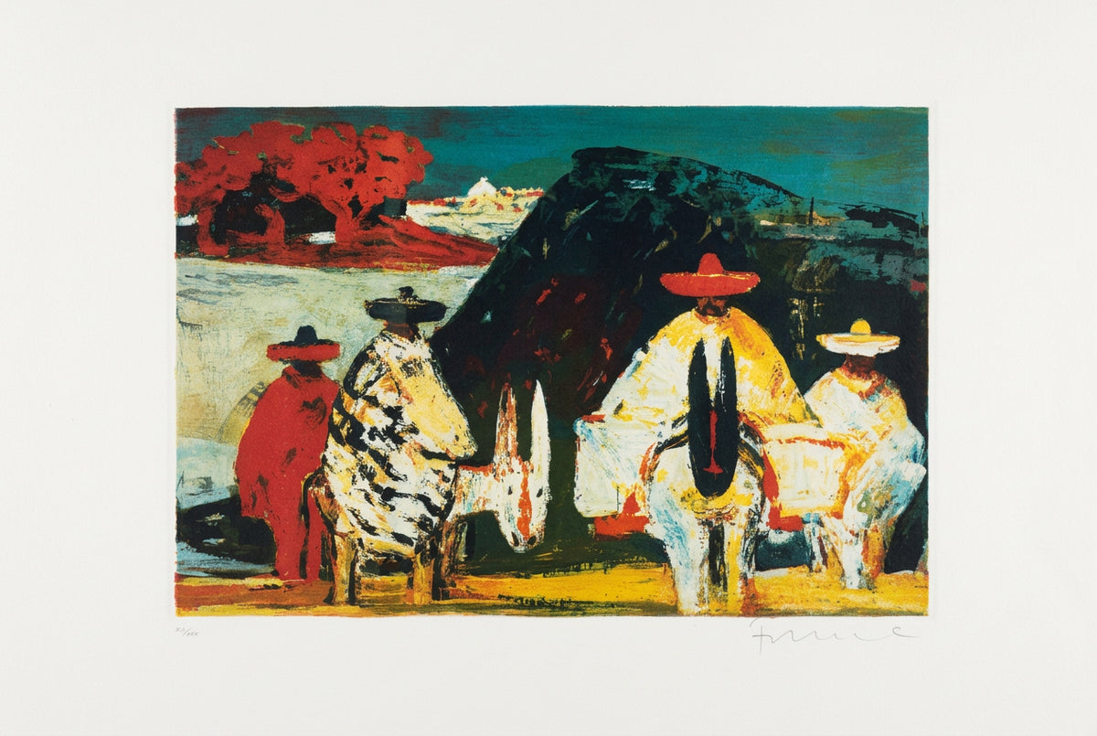 Senza titolo, litografia di Salvatore Fiume, 60 x 40 cm