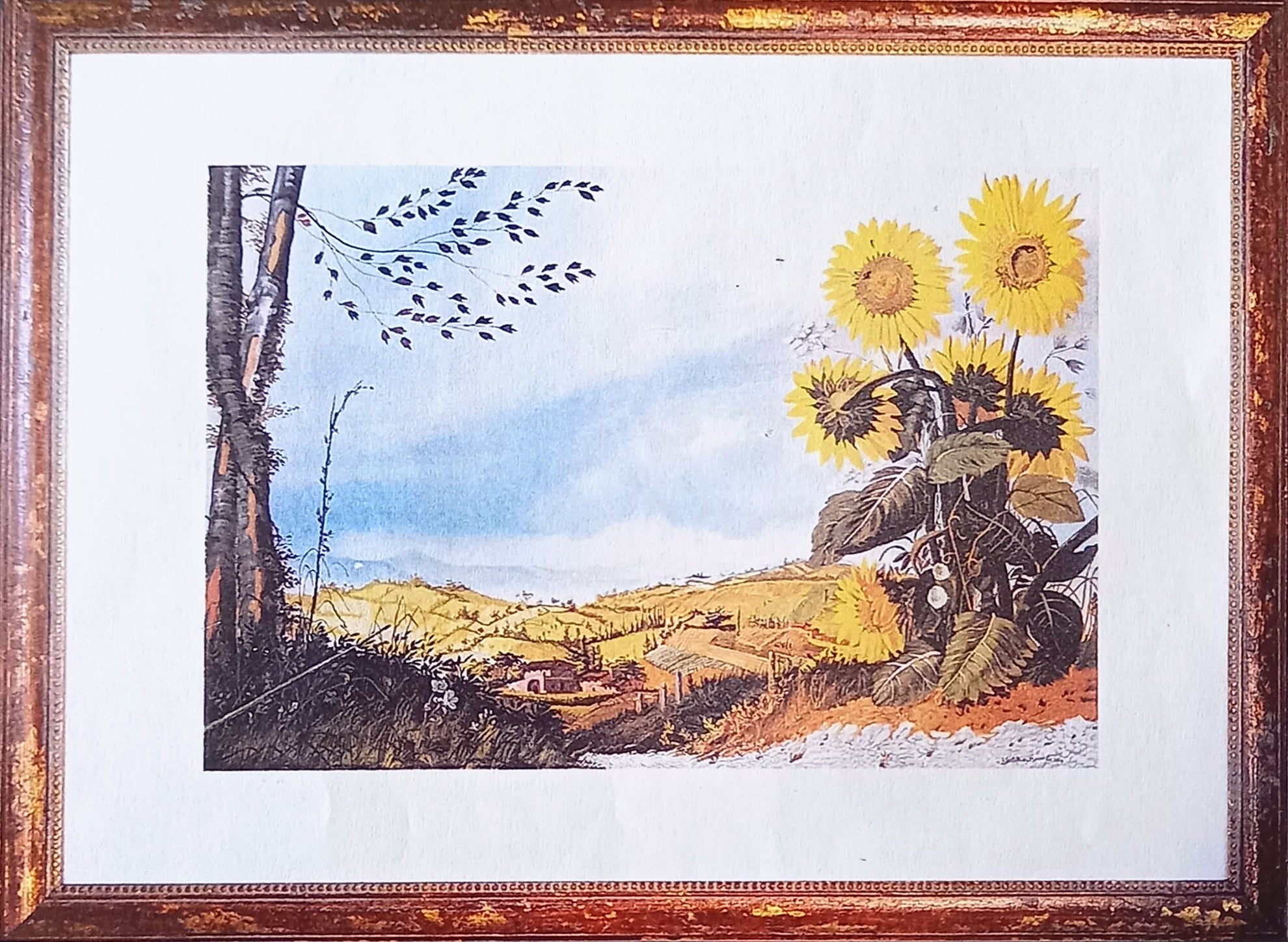 Rodolfo Gentili - Valley with Sunflowers