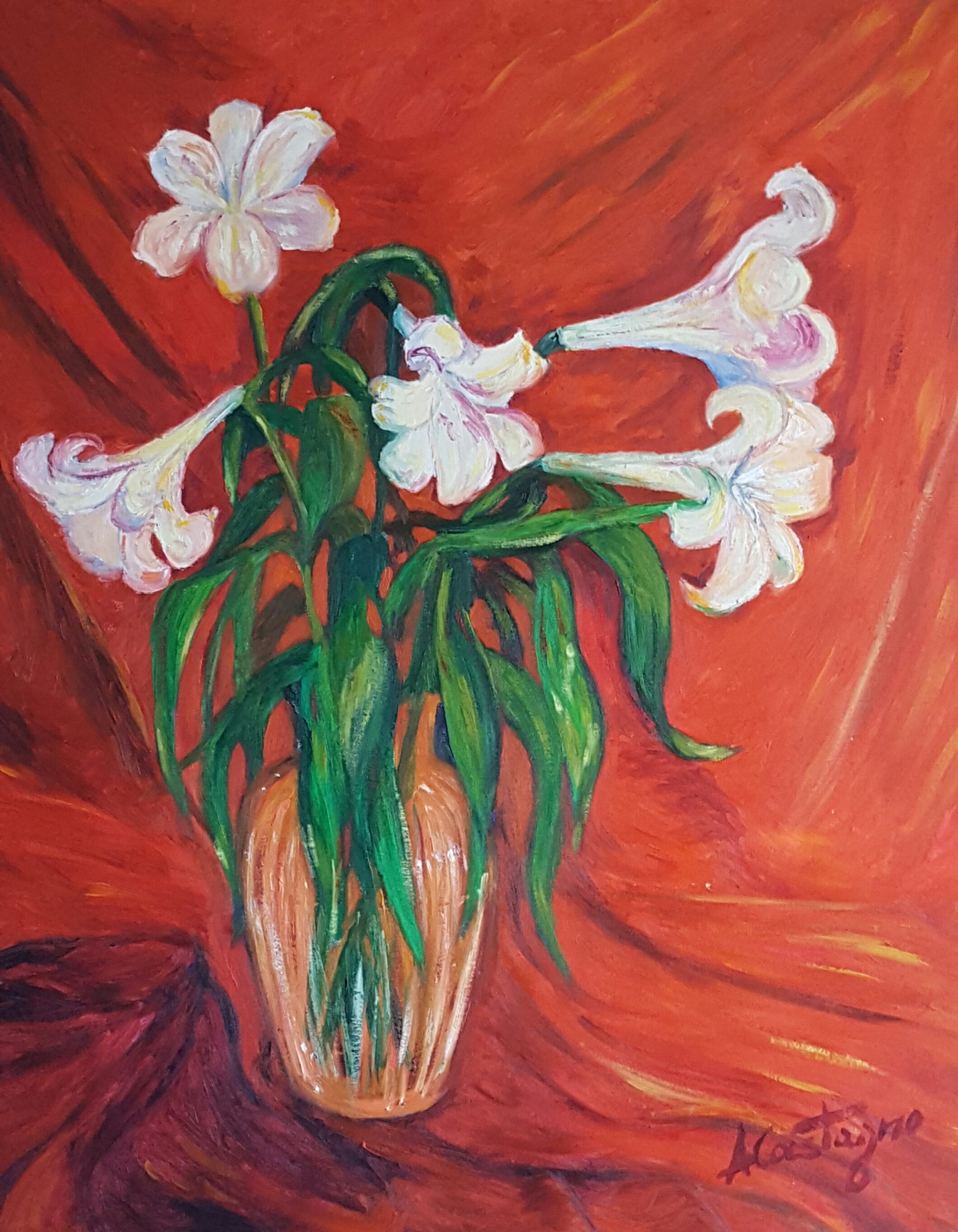 Castagno Angela Maria - Vaso di Lilium