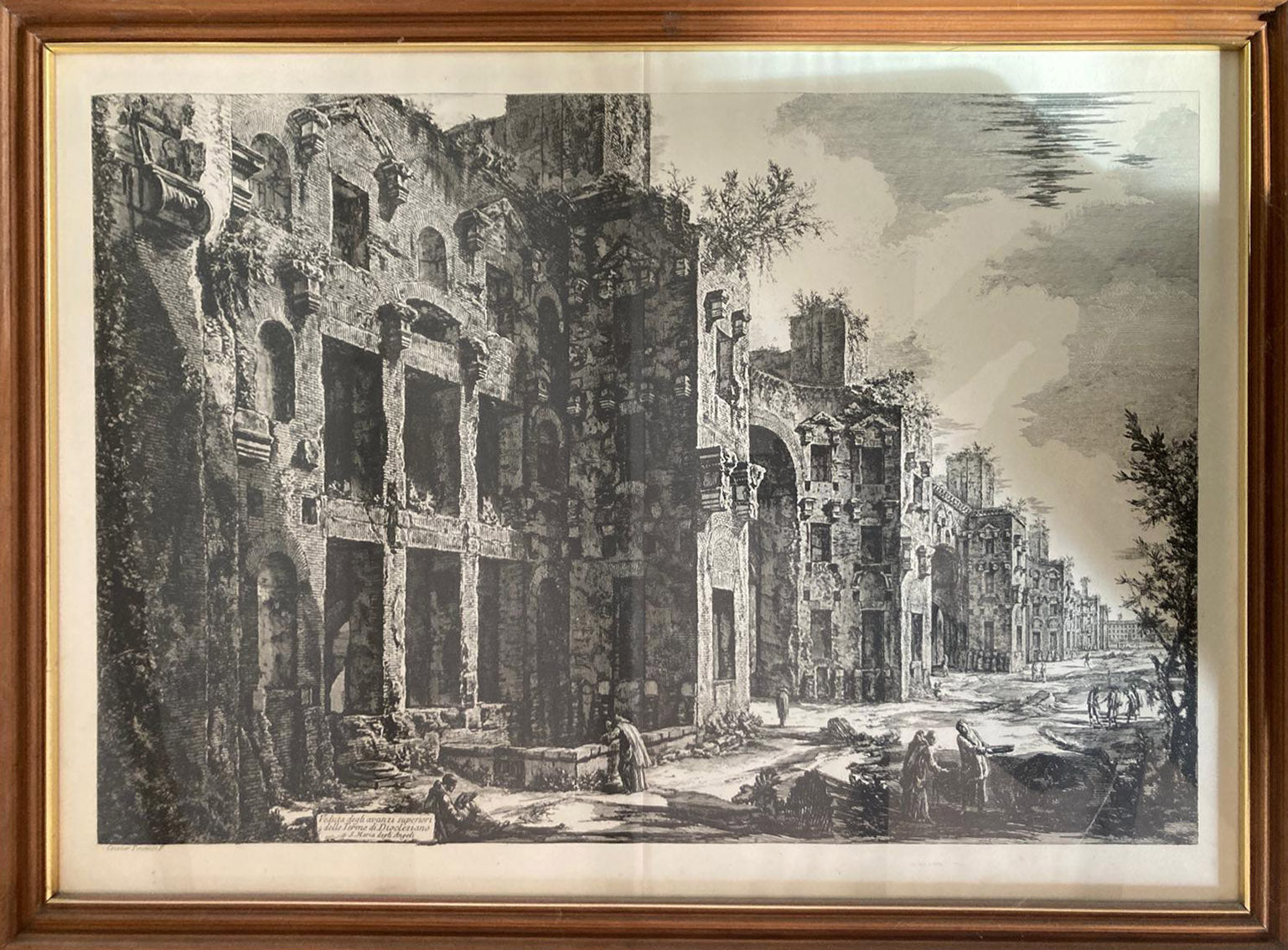 Giovanni Battista Piranesi - Veduta degli avanzi superiori delle Terme di Diocleziano