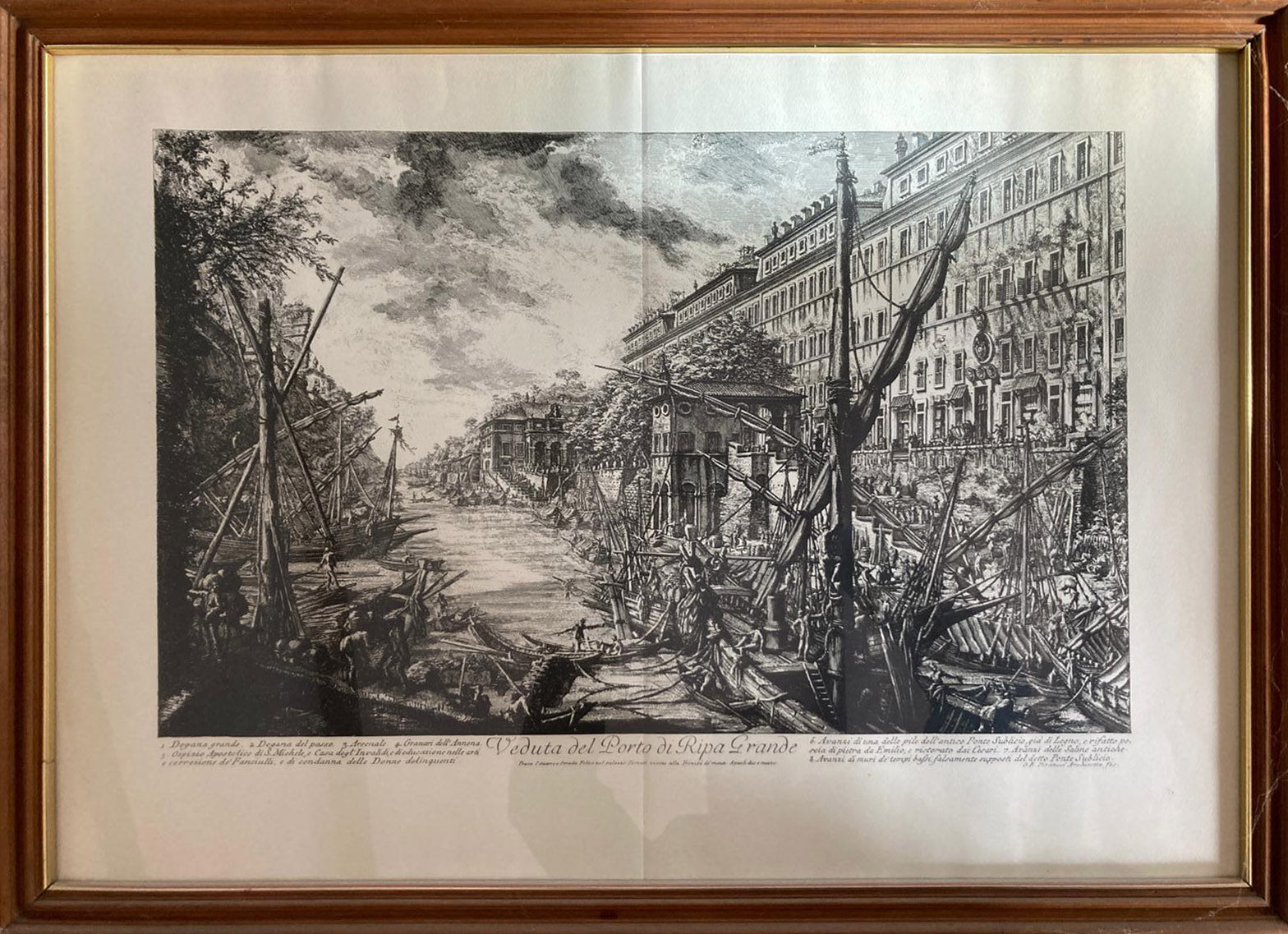 Giovanni Battista Piranesi - Veduta del Porto di Ripa Grande