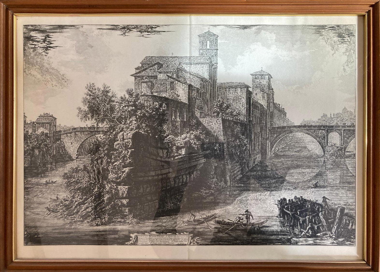 Giovanni Battista Piranesi - Veduta dell'Isola Tiberina
