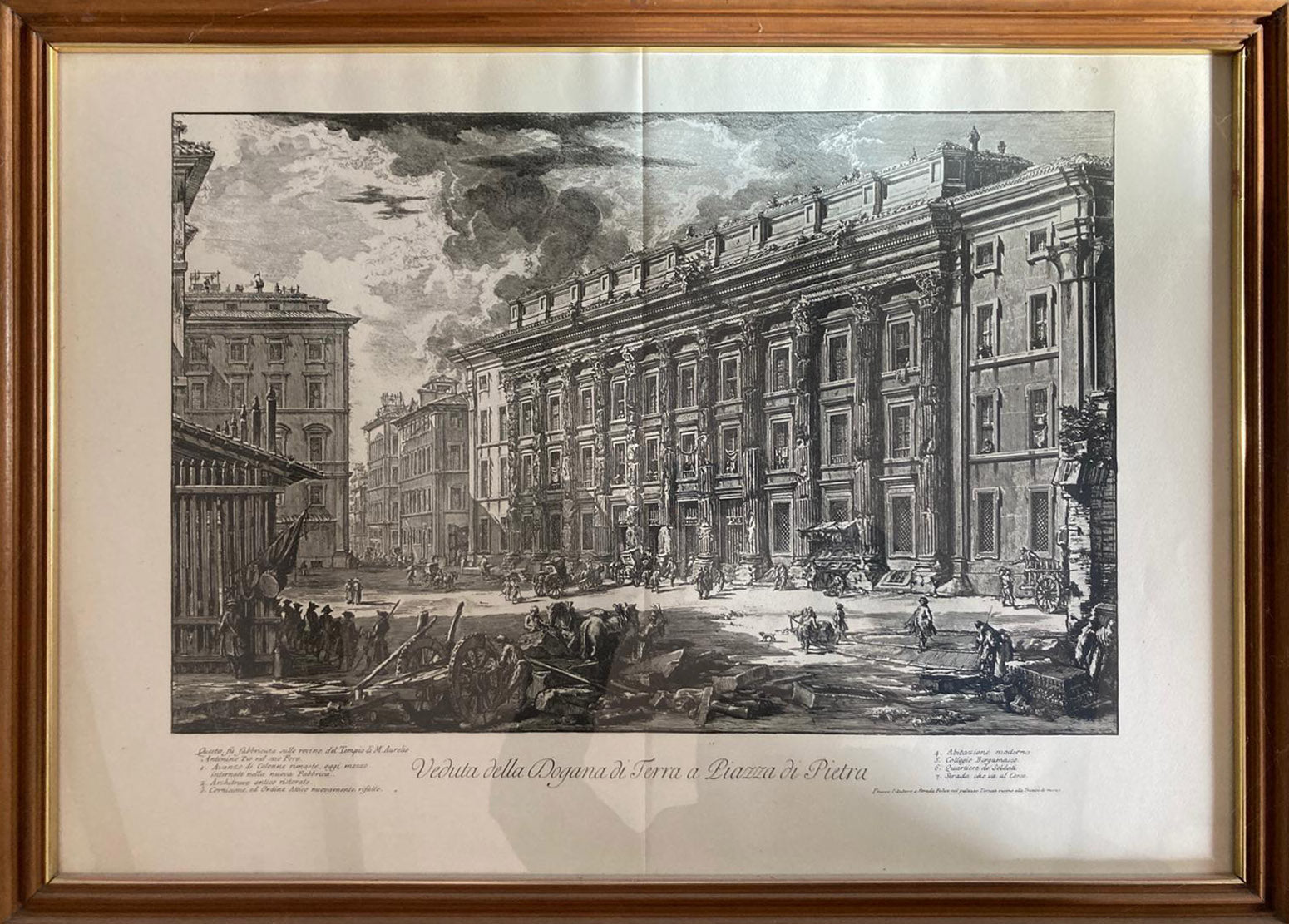 Giovanni Battista Piranesi - Veduta della Dogana di Terra a Piazza di Pietra