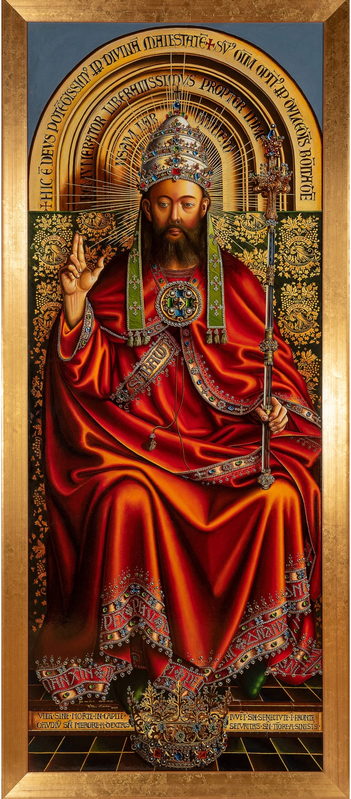 Vittorio Marchesi - La Maestà (copia da Jan Van Eyck)